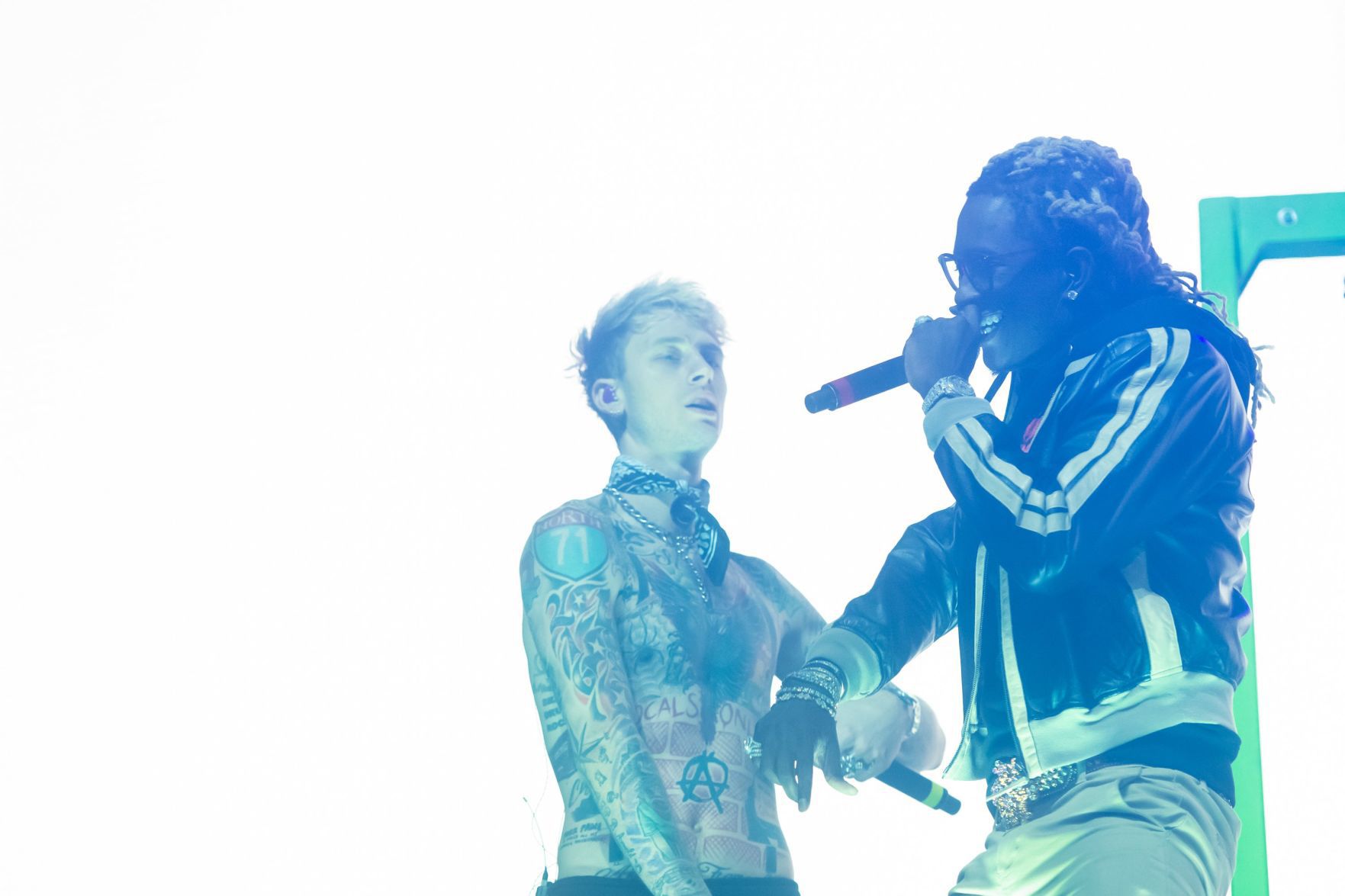 Young Thug and Machine Gun Kelly at Family Arena